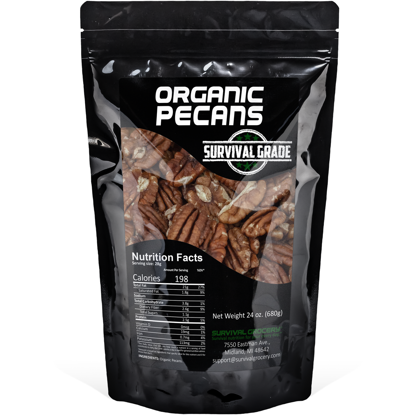 Organic Pecans (24 oz.)